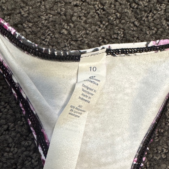 Pink and Black Patterned Racerback Tank Top - Picture 4 of 5